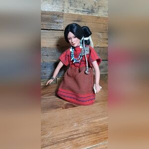 Danbury‎ Mint 1992 Porcelain Doll Little Fawn Princess Of The Navajo 12"